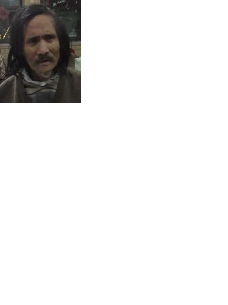 流浪人员迎龙男照片，让爱回家