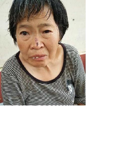 流浪人员党城玲照片，让爱回家