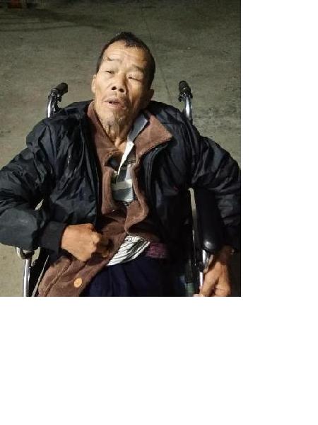 流浪人员黄日善照片，让爱回家