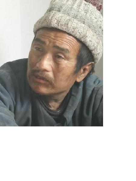 流浪人员吴名子照片，让爱回家