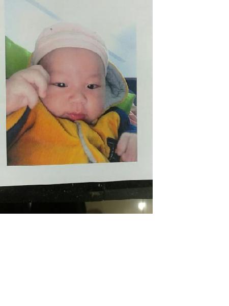 流浪人员婴幼儿（潘易恒）照片，让爱回家