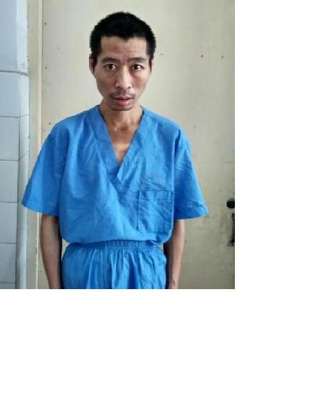 流浪人员临警男150910照片，让爱回家