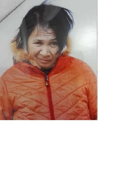 流浪人员项桂花照片，让爱回家