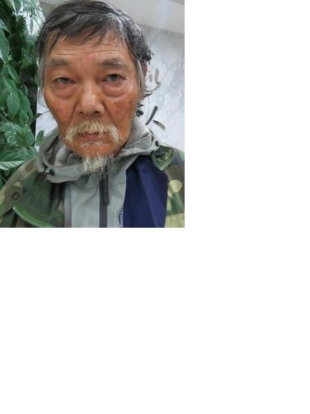 流浪人员童华荣（站取）照片，让爱回家