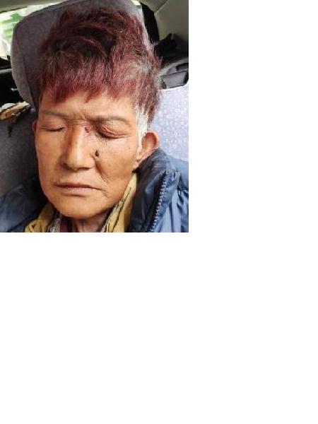 流浪人员习传芳照片，让爱回家