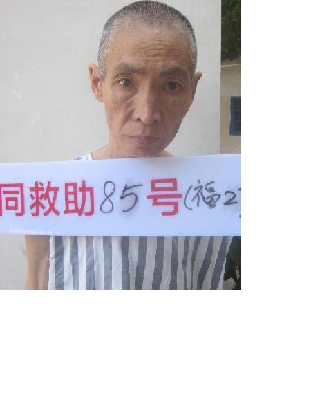 流浪人员同救助85号 福救助27号照片，让爱回家