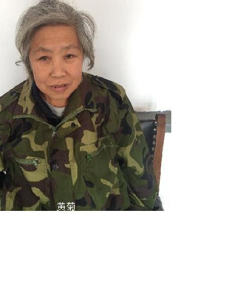 流浪人员黄菊照片，让爱回家