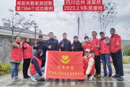 第7366个成功案例（四川省达州市渠县涂某然回家）