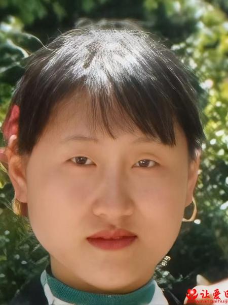 失踪人员王芳照片，让爱回家